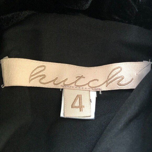 Anthropologie Hutch Womens Ruched Puff-Sleeved Mini Dress Size 4 - Picture 16 of 16